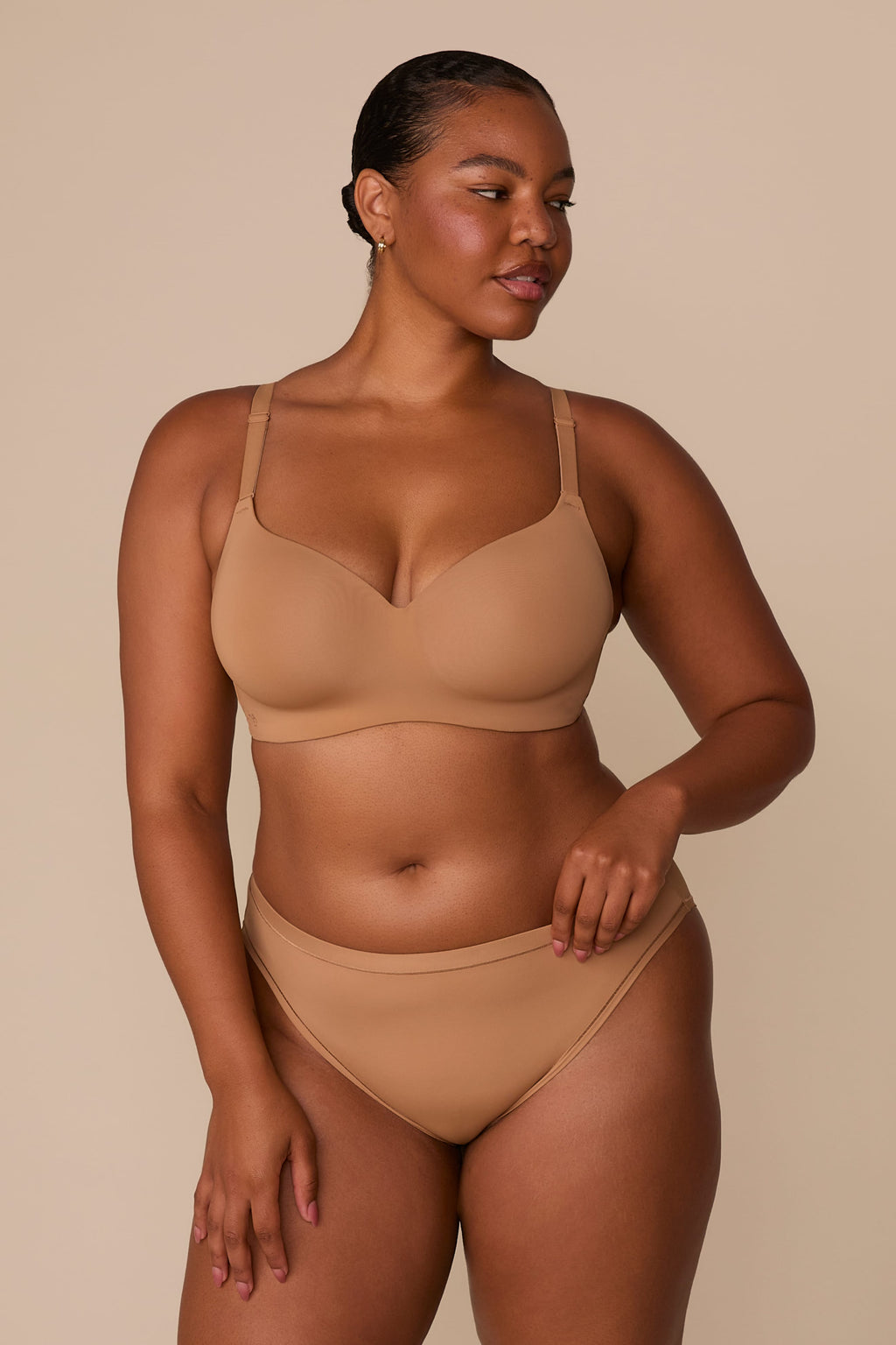 Base Wirefree T-Shirt Bra - Tan
