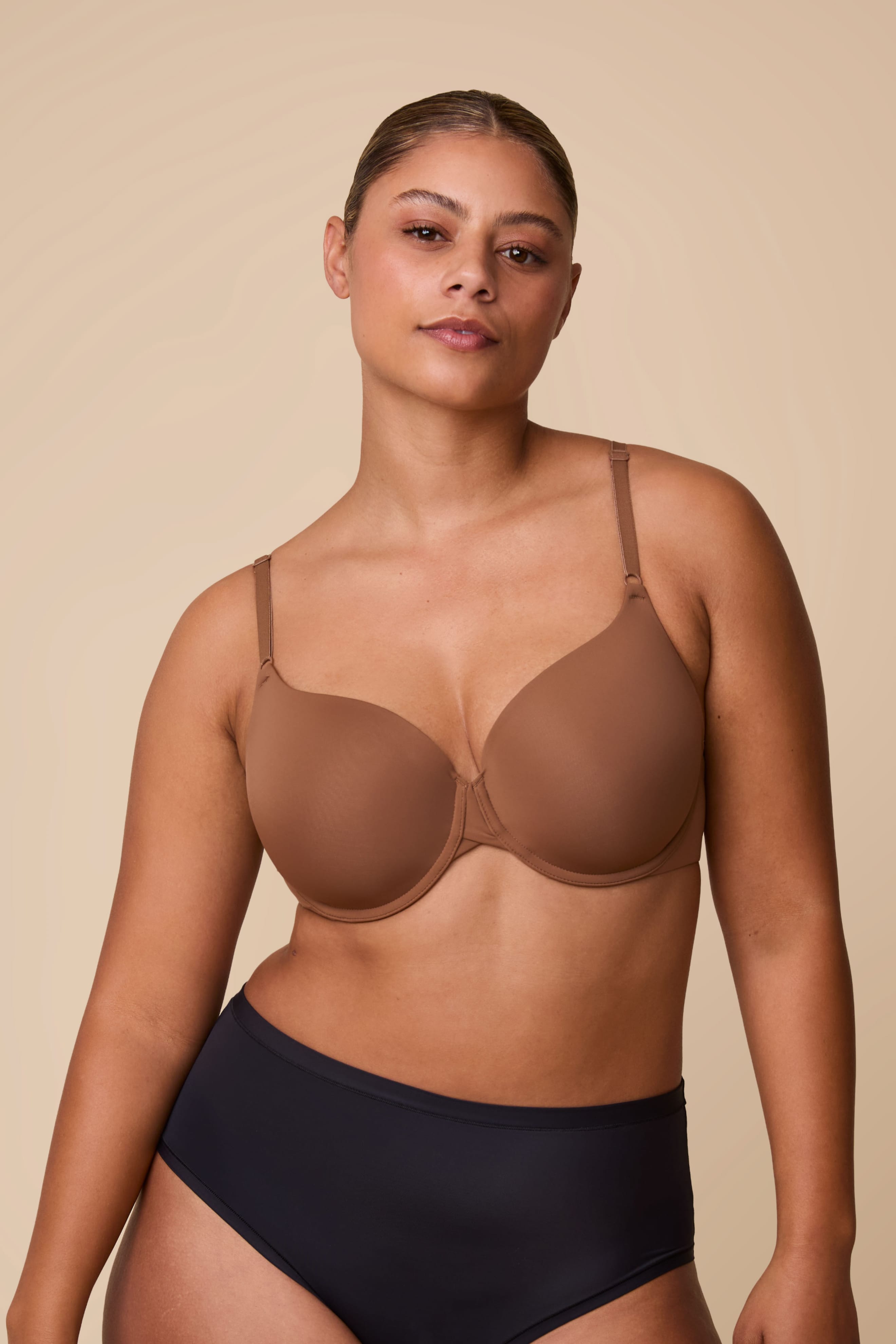 Base T-Shirt Bra - Brown