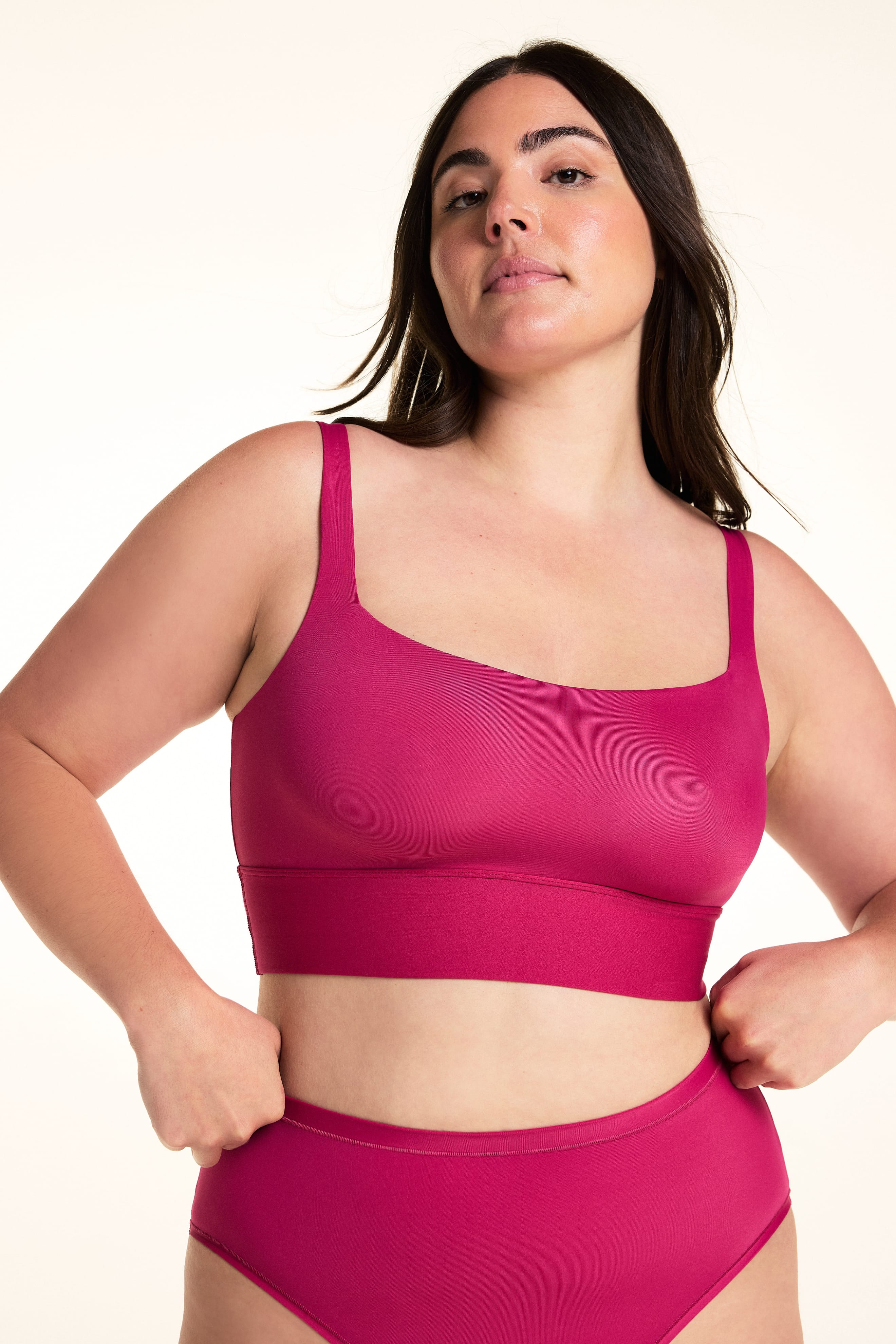 Bliss Square Neck Bralette - Winterberry