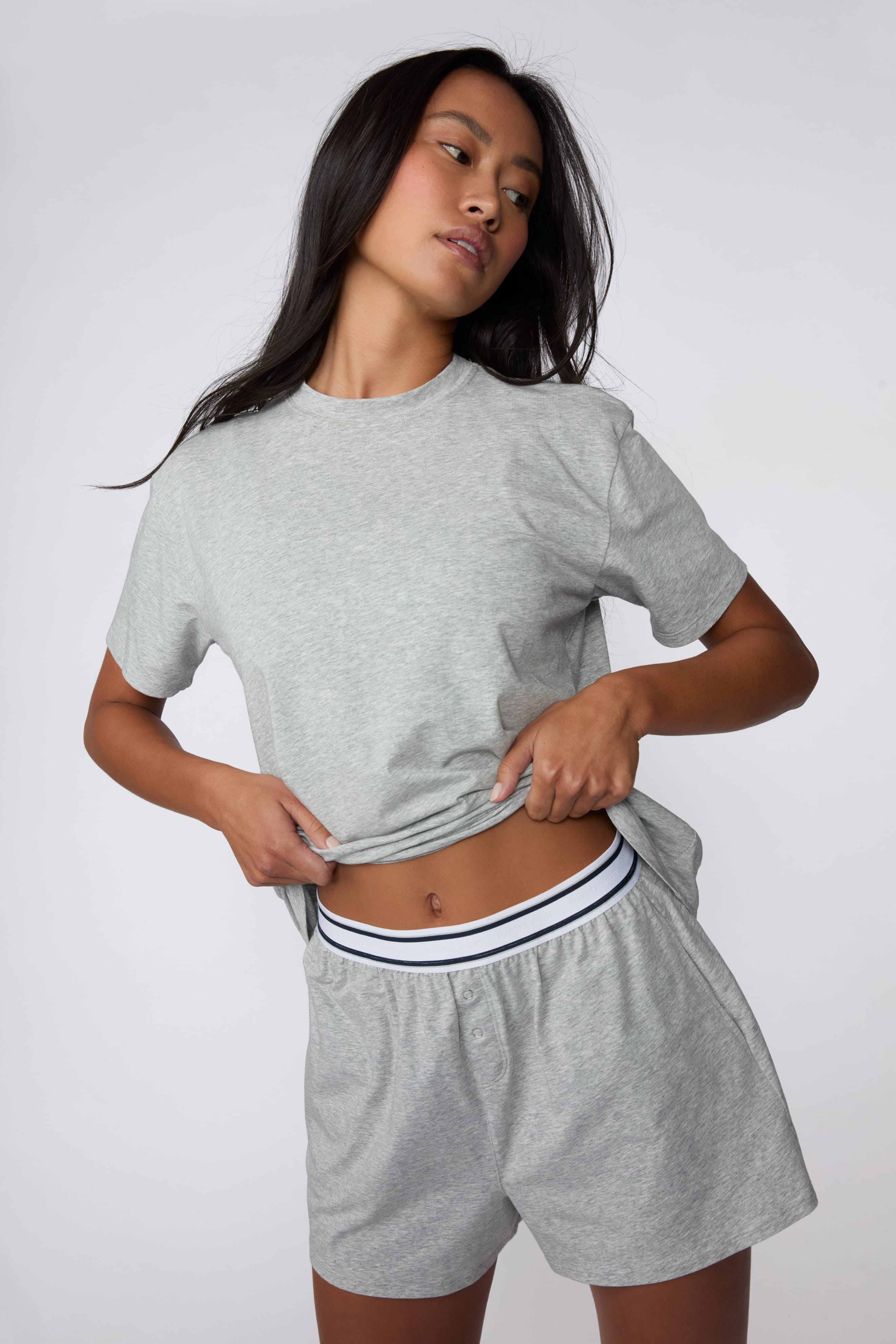 Cloud Cotton Pajama Shirt - Heather Grey