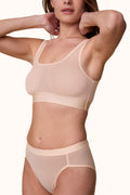 ComfortMesh™ Scoop Bralette - Pearl