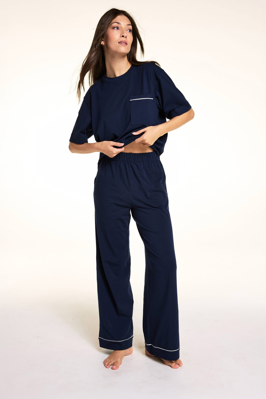 Perfect Pima Pajama Pants - Navy