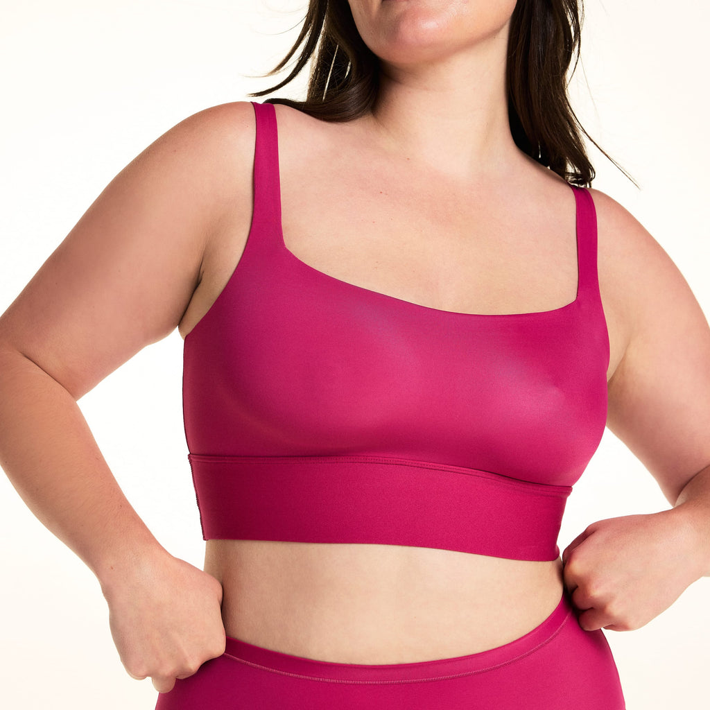 Bliss Square Neck Bralette - Winterberry