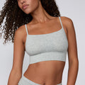 Cloud Cotton Thin Strap Bralette - Heather Grey