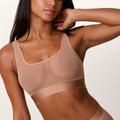 ComfortMesh™ Scoop Bralette - Taupe