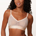 ComfortMesh™ Triangle Bralette - Pearl