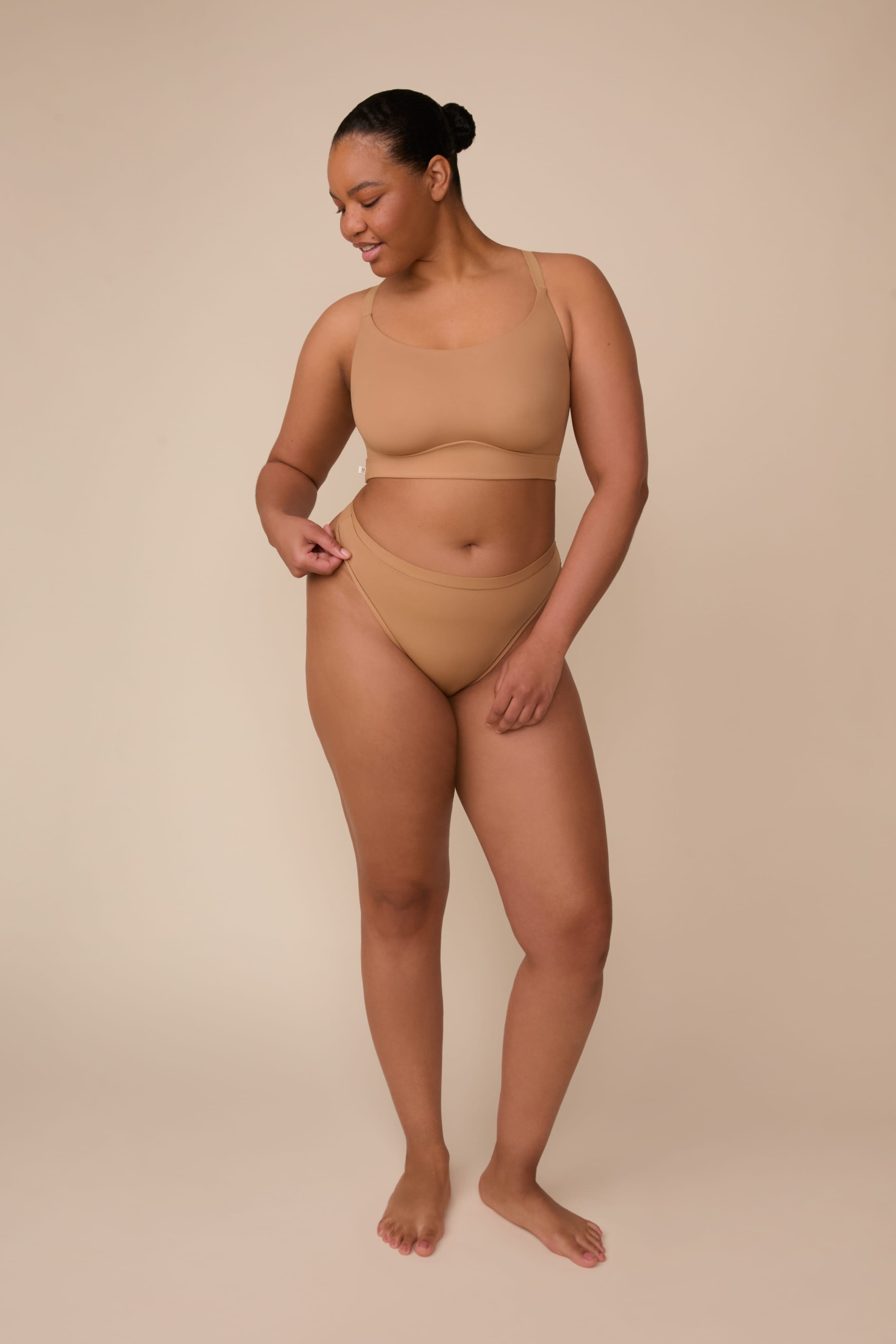 Bliss Racerback Bralette - Tan