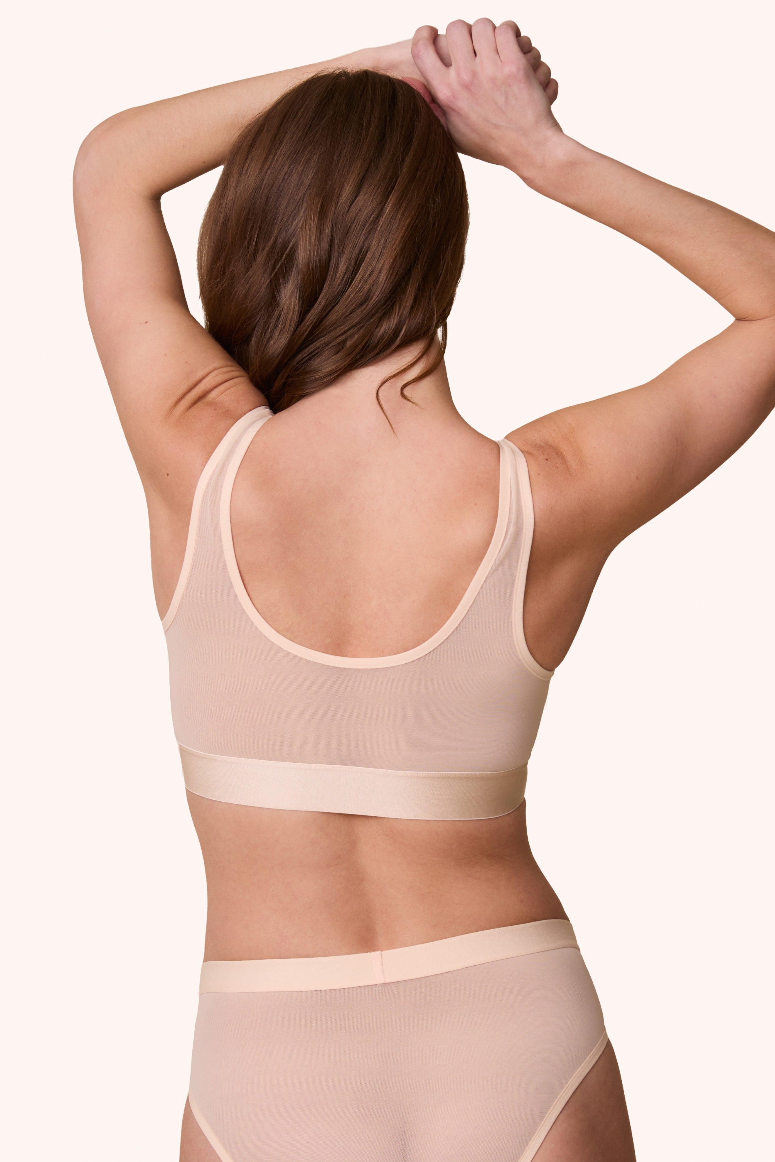 ComfortMesh™ Scoop Bralette - Pearl