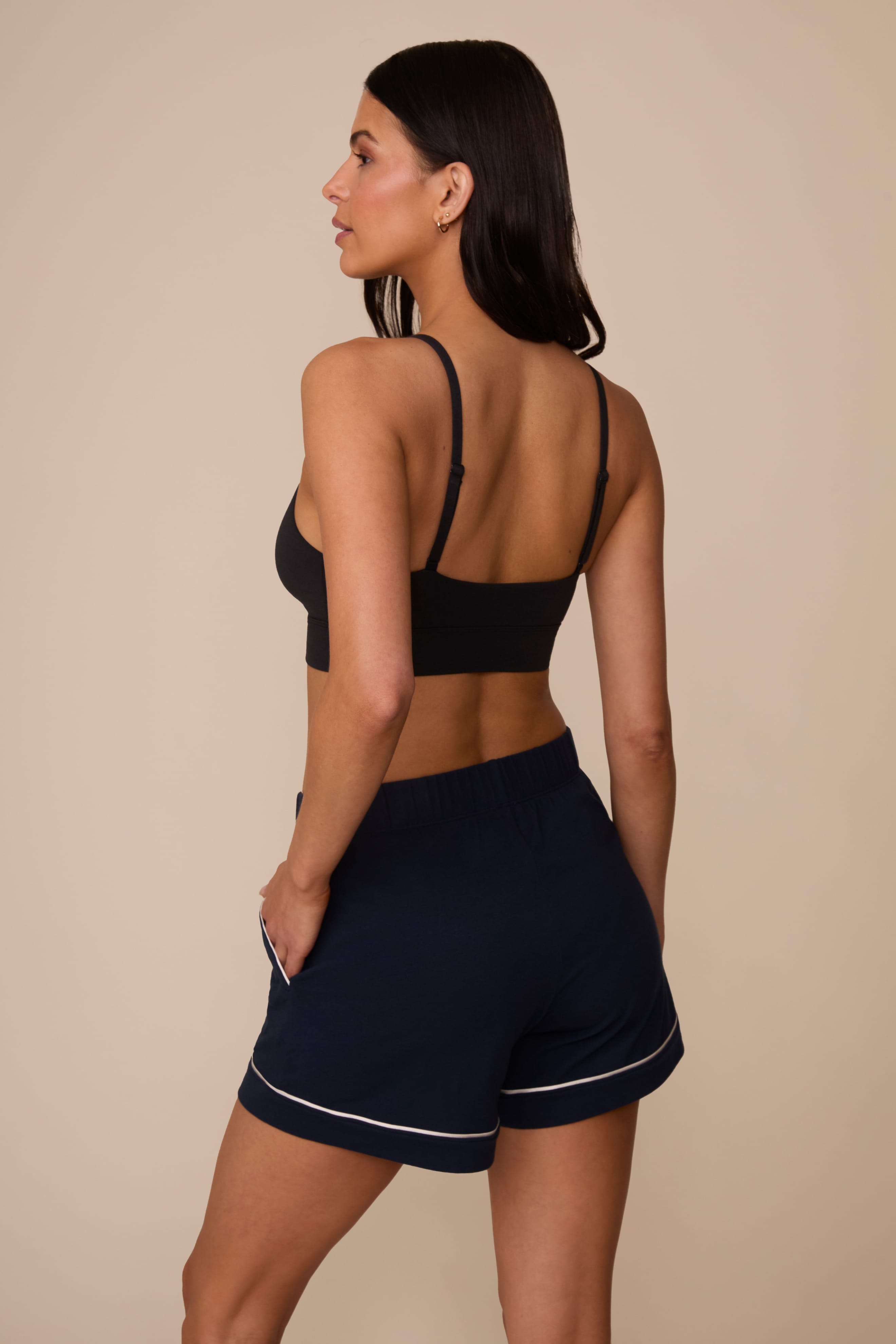 Perfect Pima Pajama Shorts - Navy