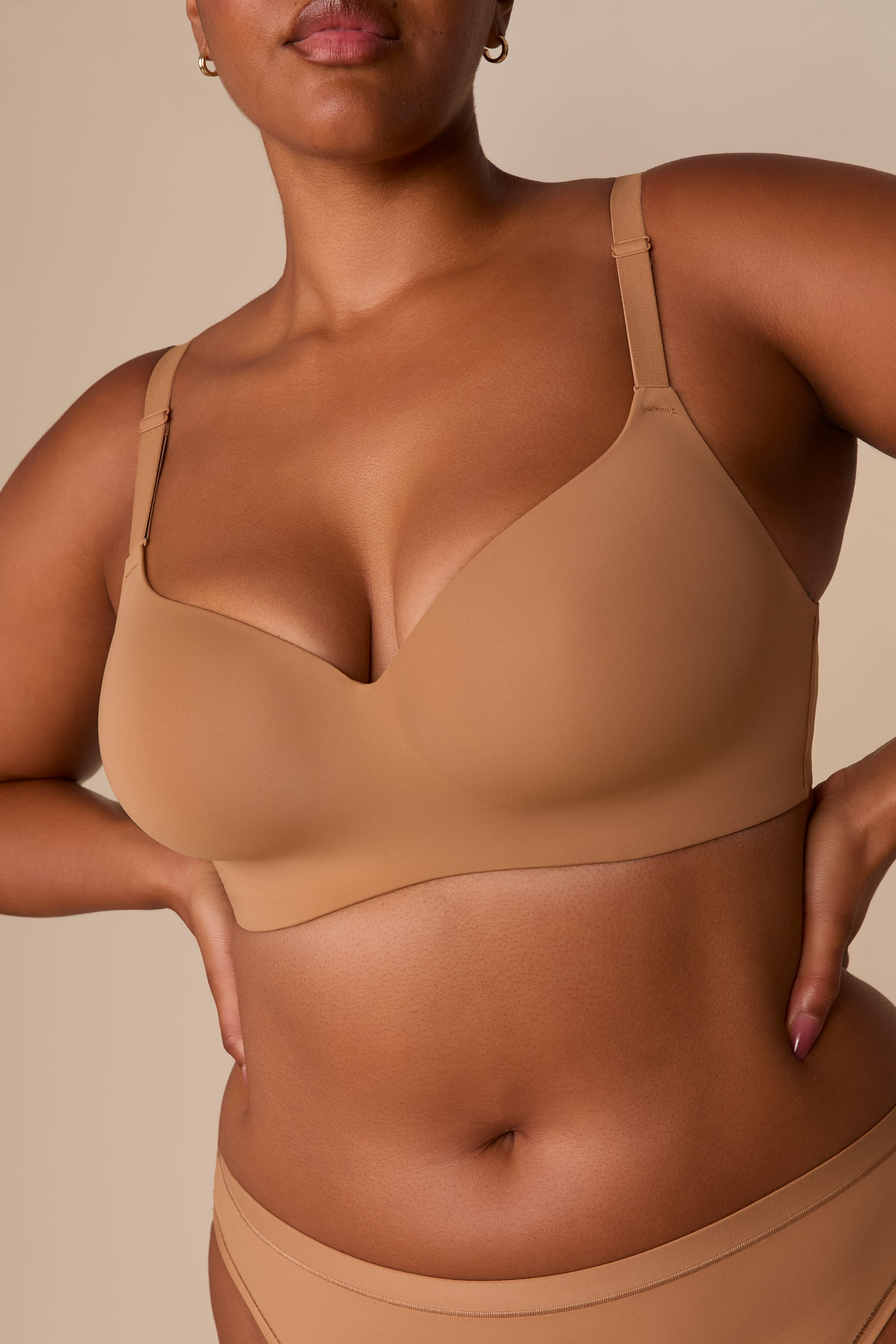 Base Wirefree T-Shirt Bra - Tan