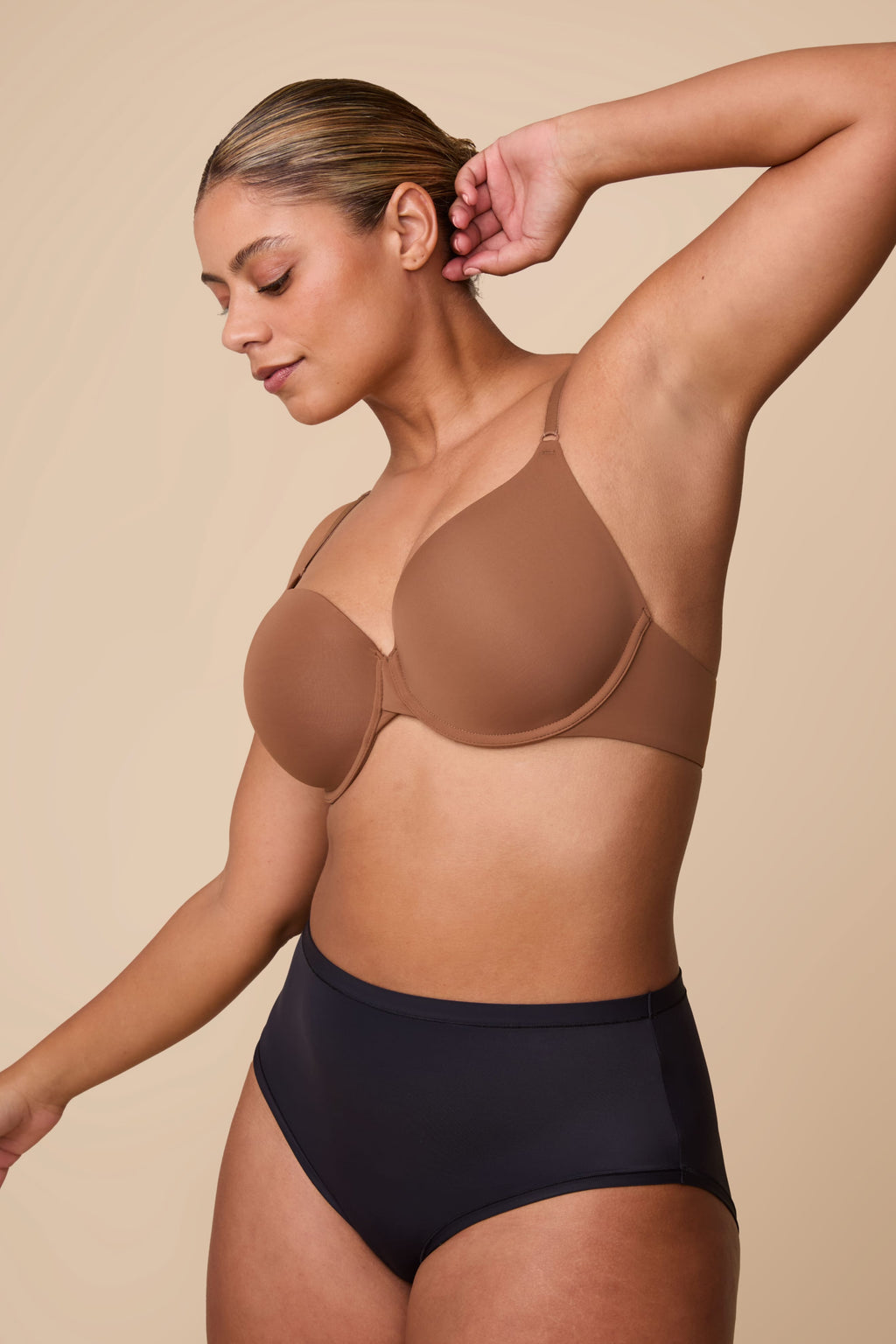 Base T-Shirt Bra - Brown
