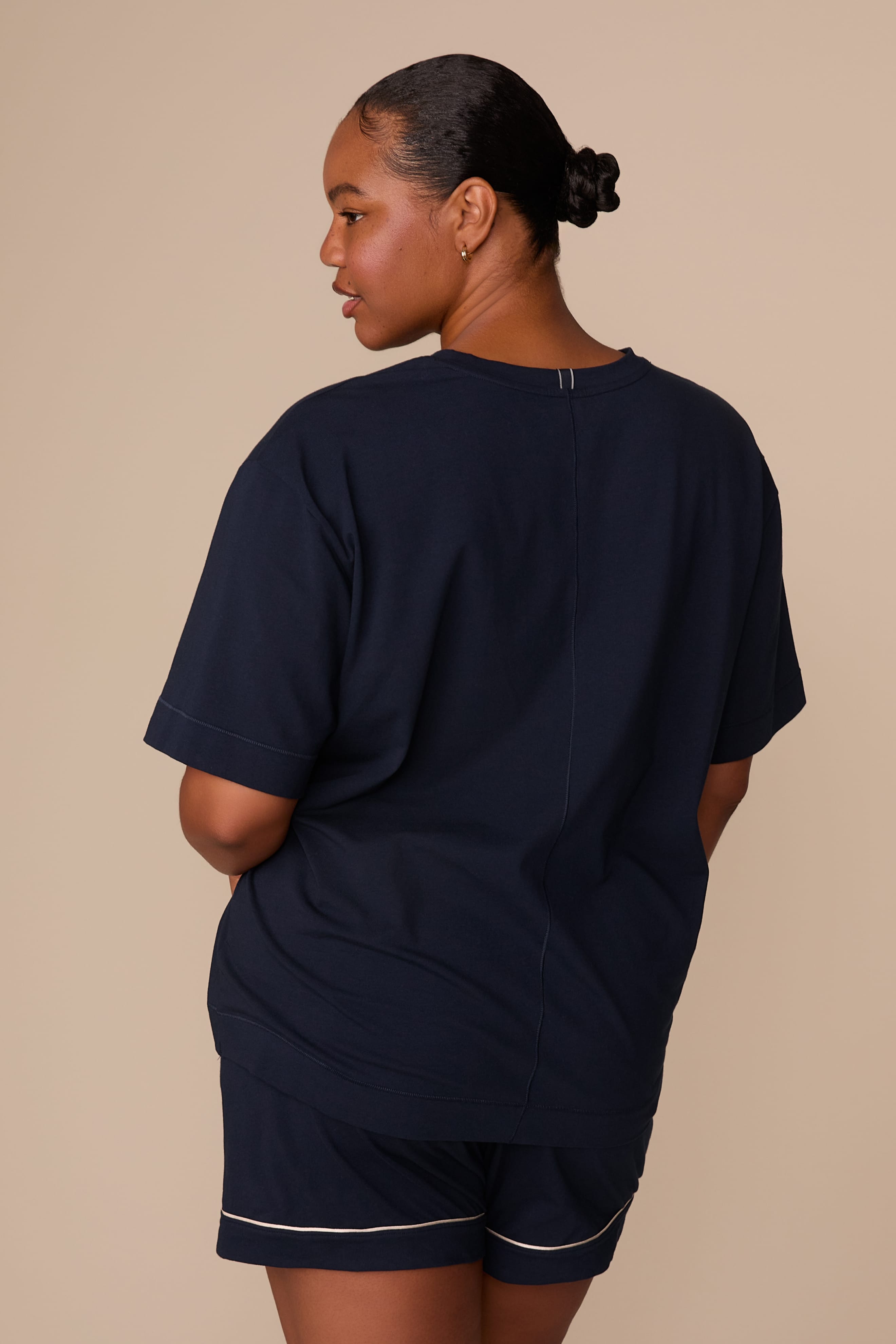 Perfect Pima Pajama Tee - Navy