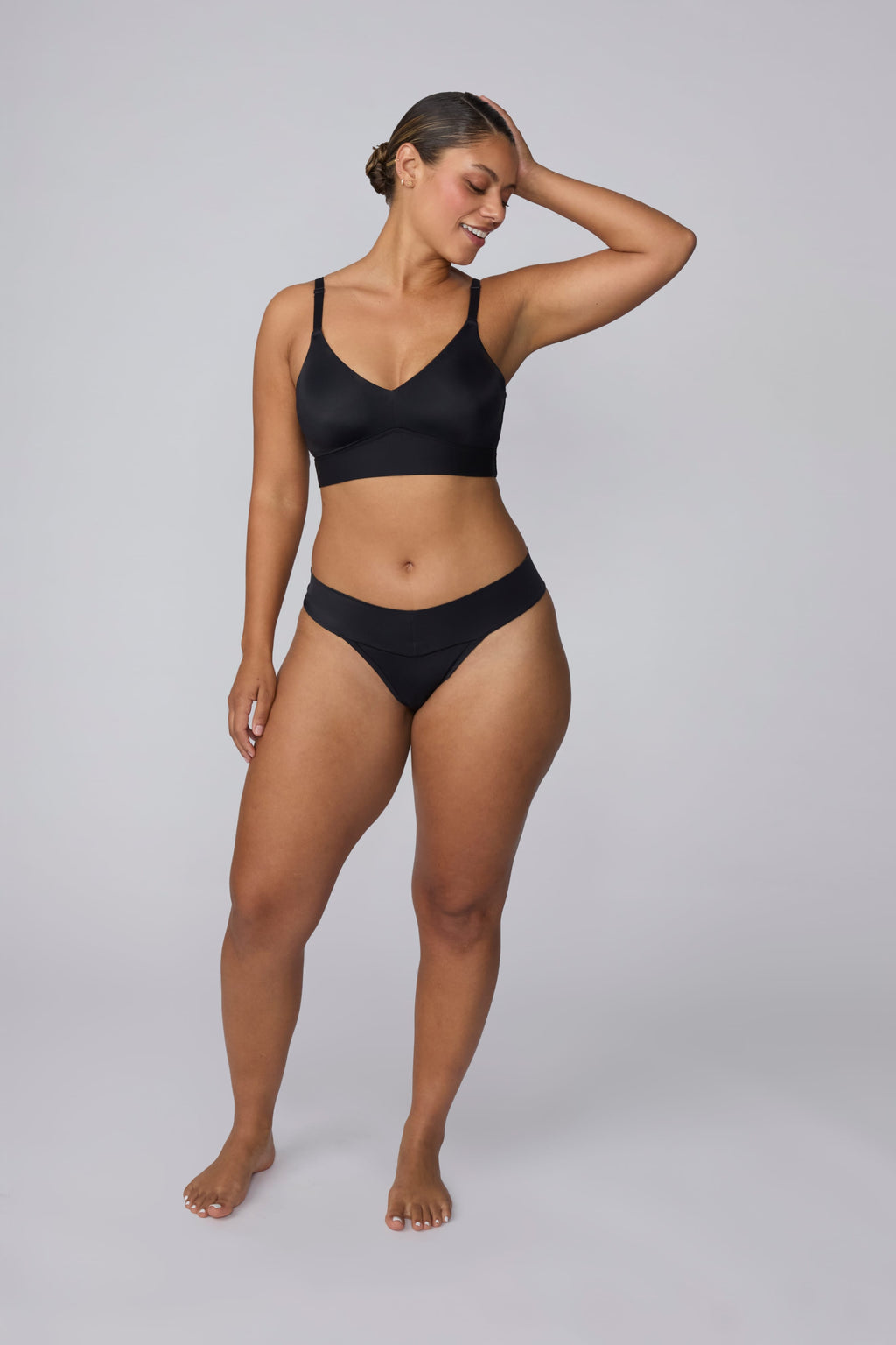 Bliss Low Rise Thong - Black