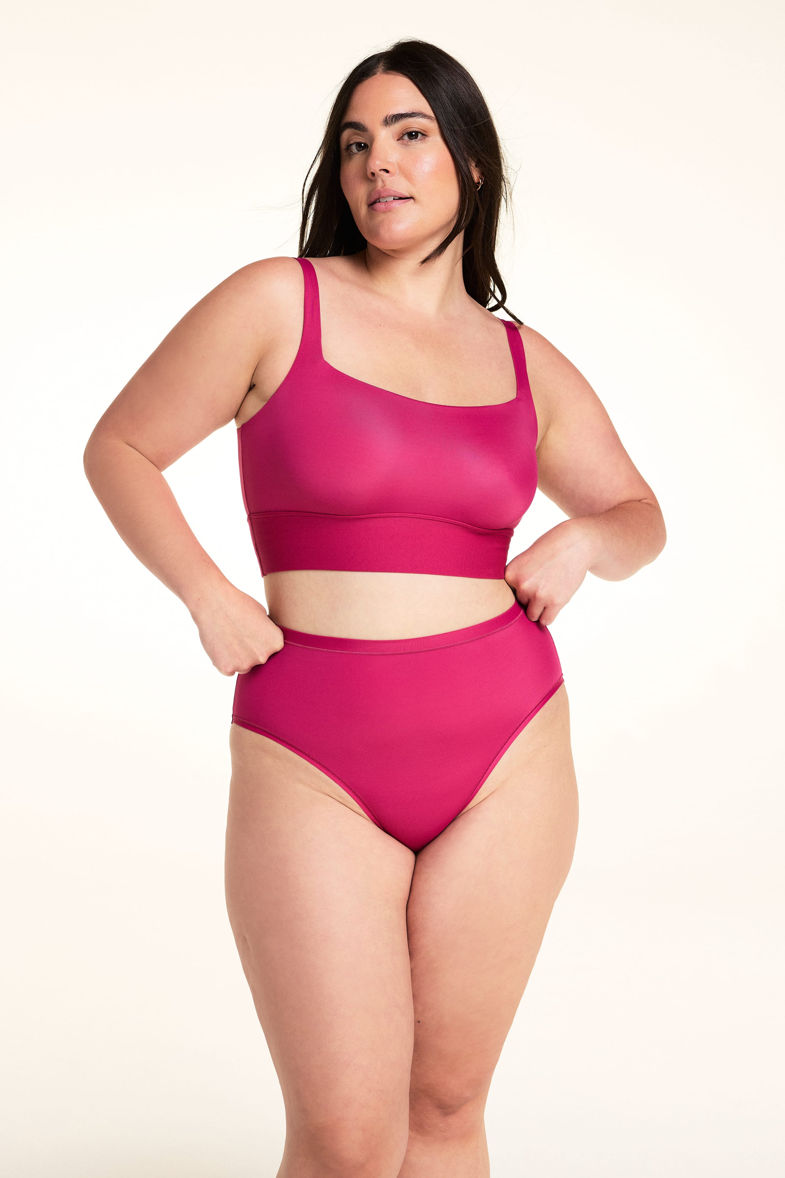 Bliss Square Neck Bralette - Winterberry