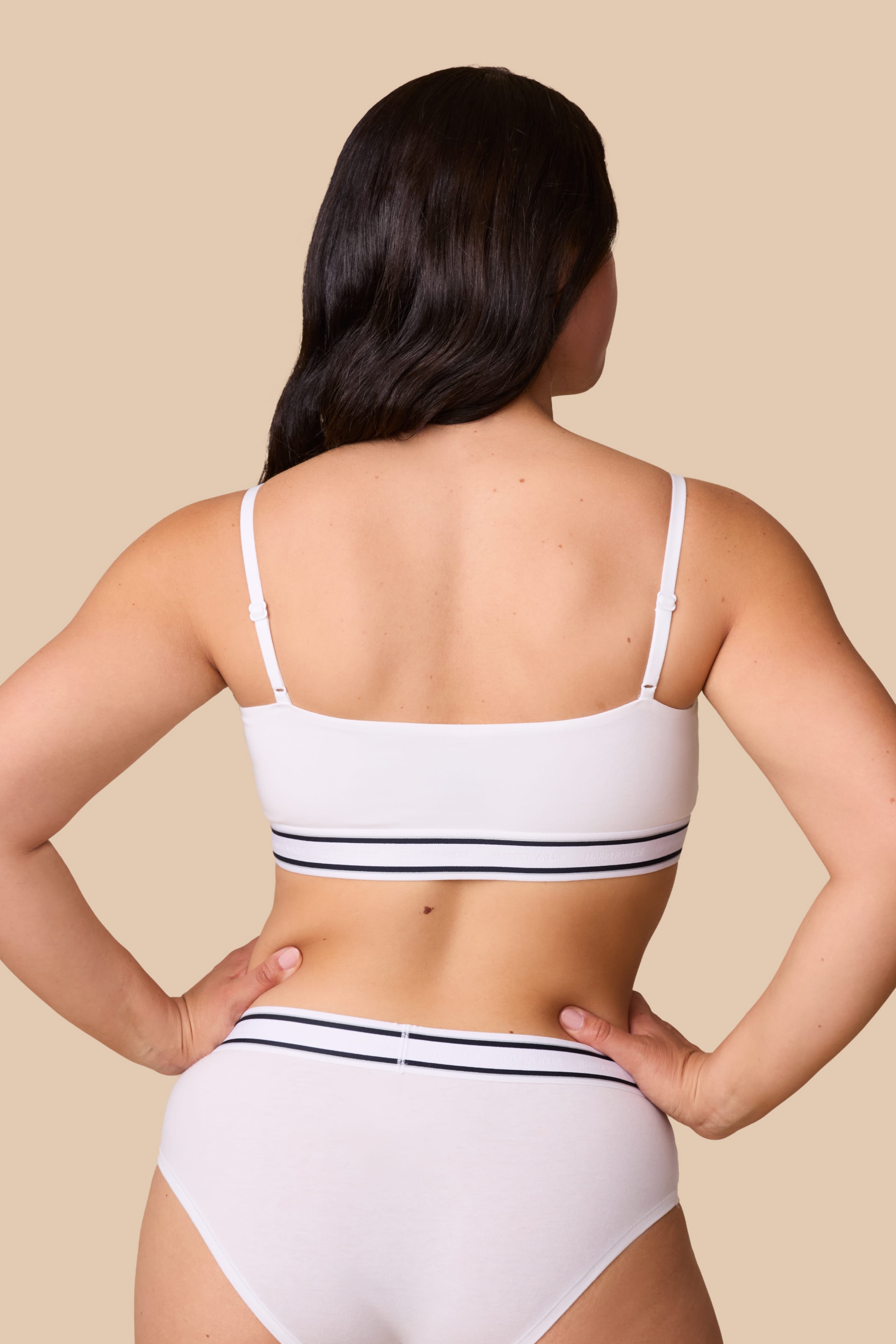 Cloud Cotton Retro Bandeau Bralette - White
