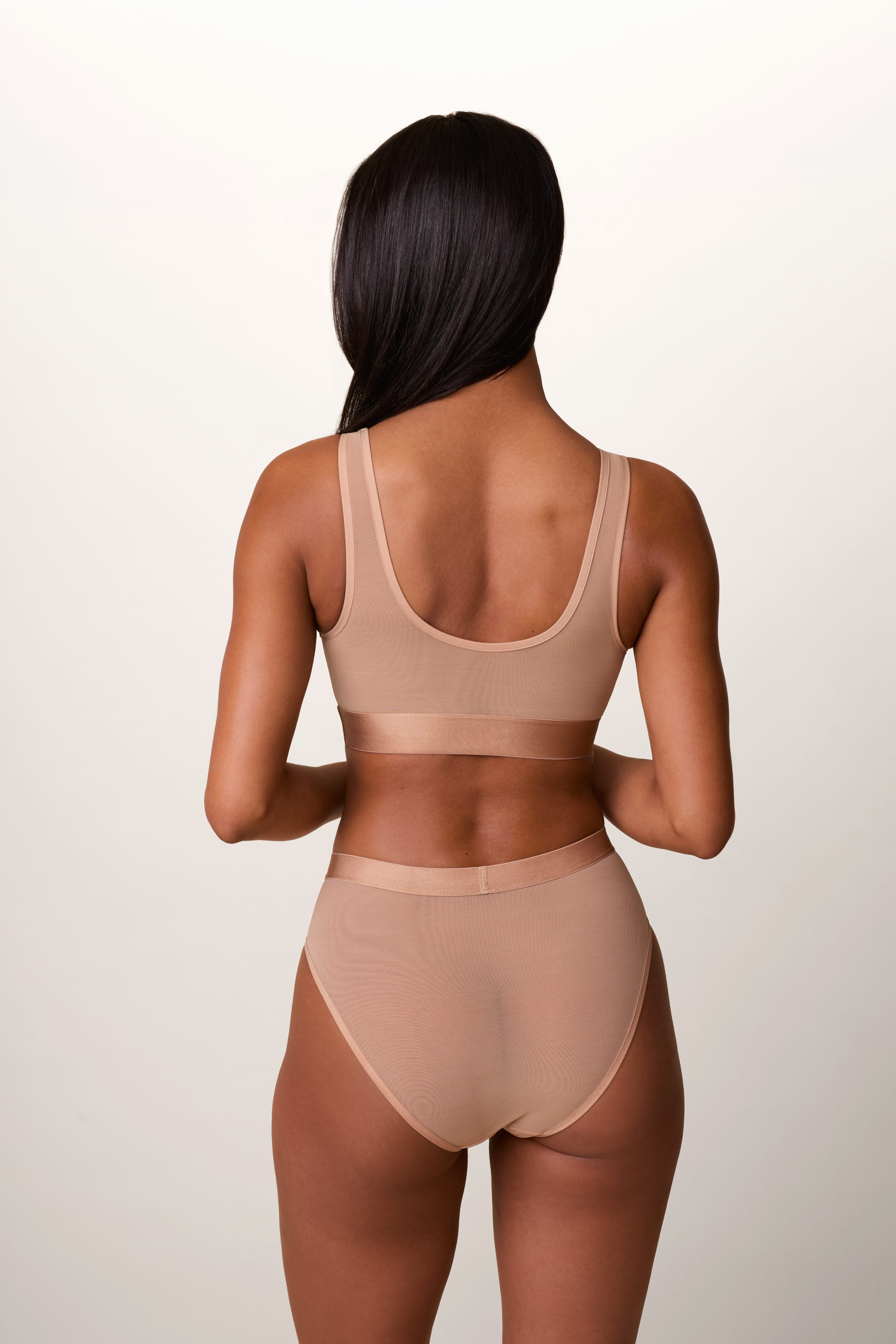 ComfortMesh™ Scoop Bralette - Taupe