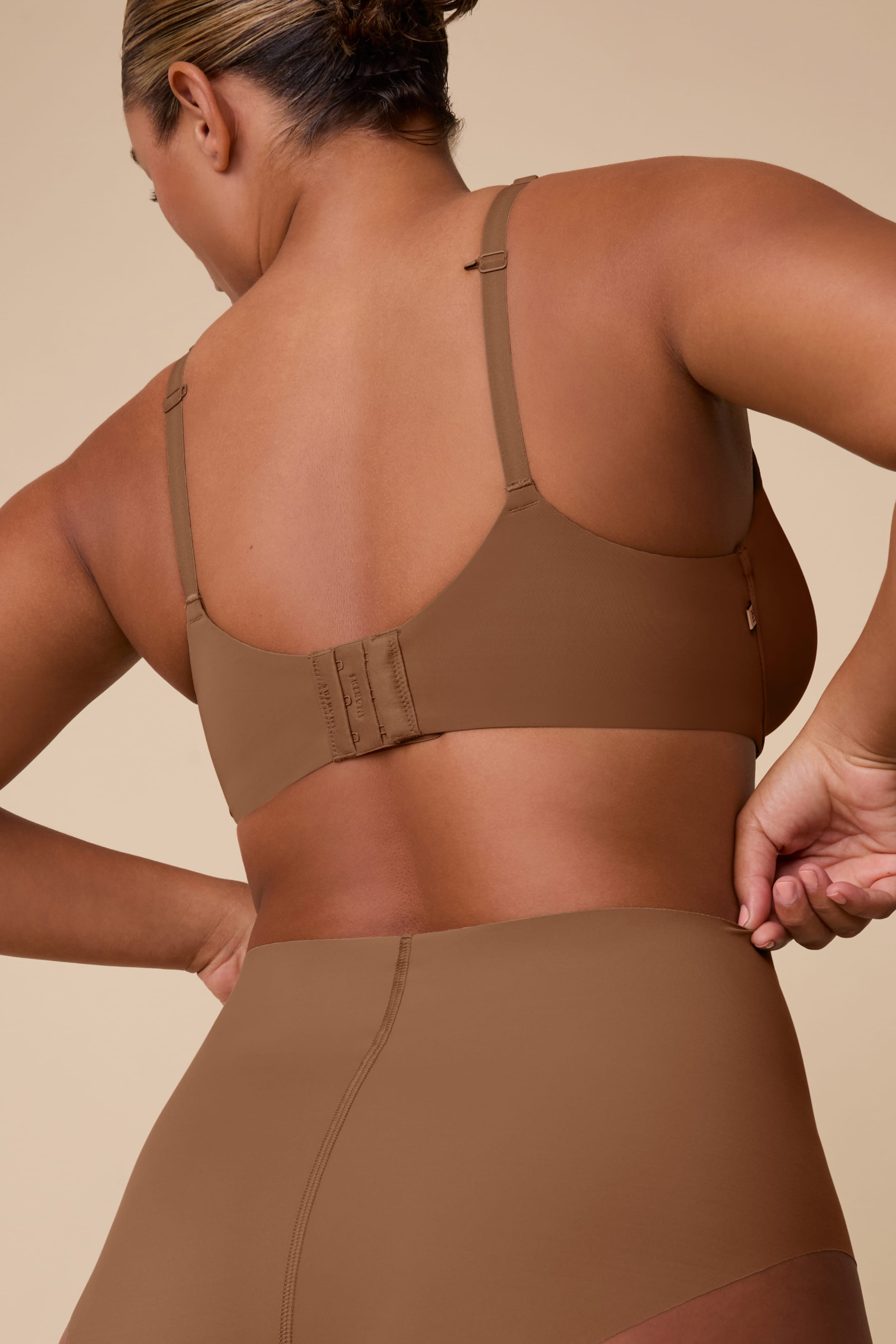 Base Unlined Bra - Brown