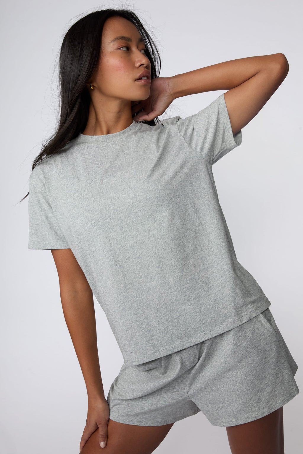 Cloud Cotton Pajama Shirt - Heather Grey