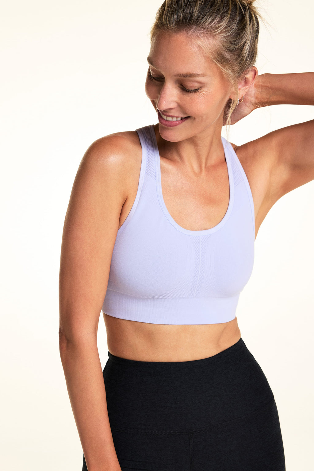 Seamless Racerback Sports Bra - Lilac