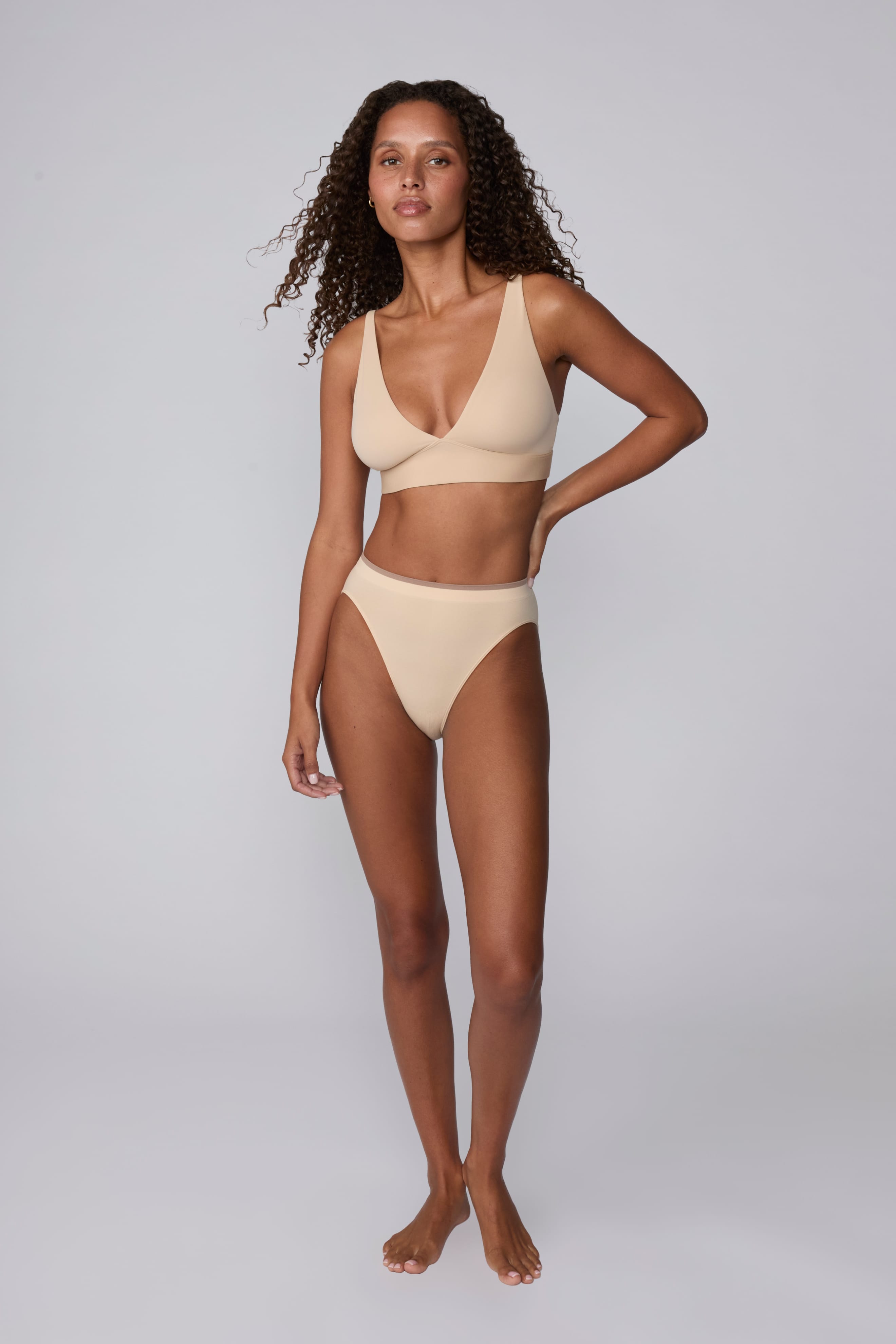 Smooth Seamless Brief - Beige