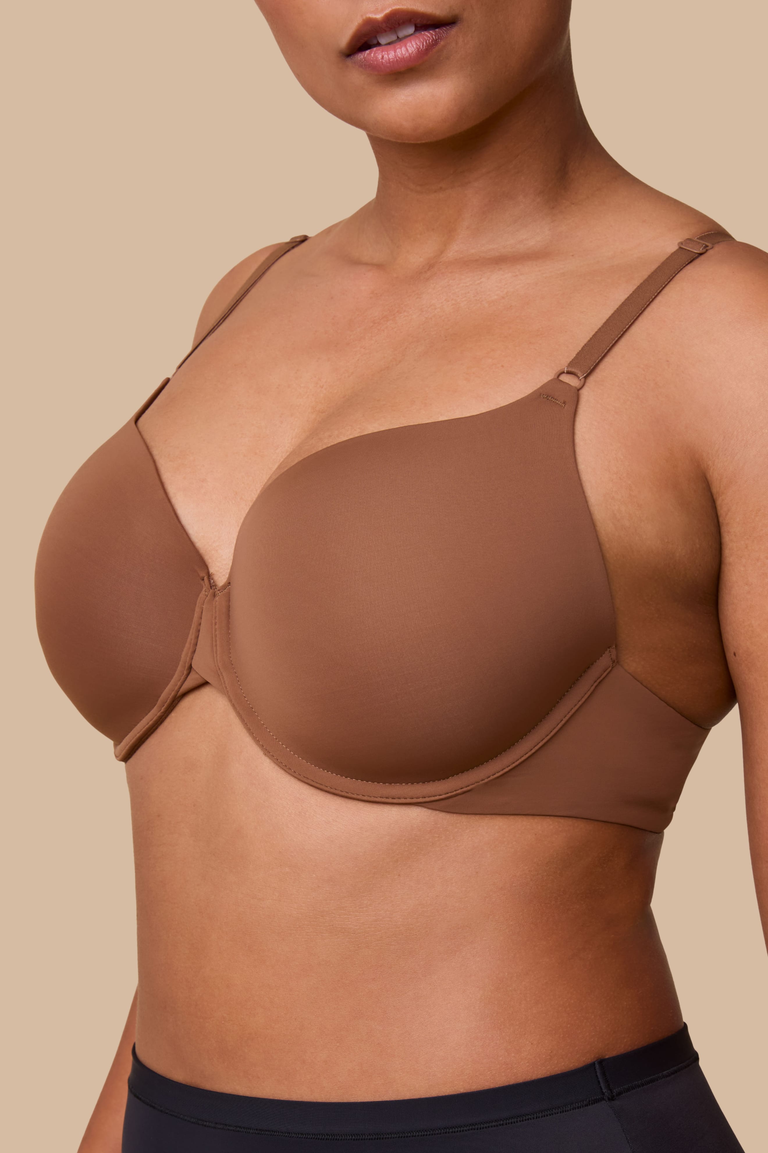 Base T-Shirt Bra - Brown