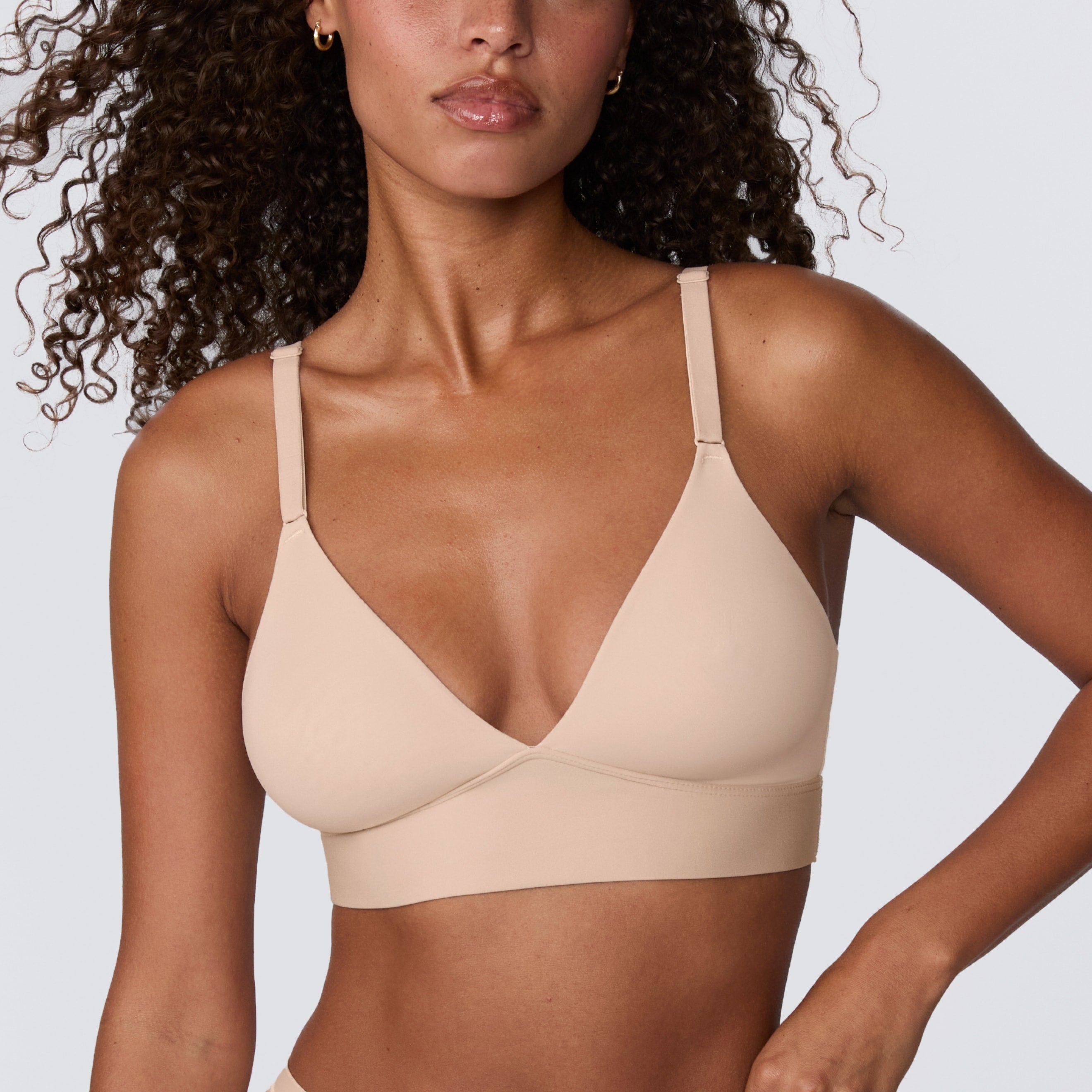 Bliss Triangle Bralette - Beige