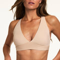 Bliss Plunge Adjustable Bralette - Beige