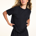 Cloud Cotton Pajama Shirt - Black
