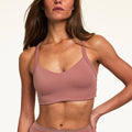 WhippedKnit™ V-Neck Bralette - Plum