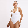Bliss Plunge Bodysuit - White