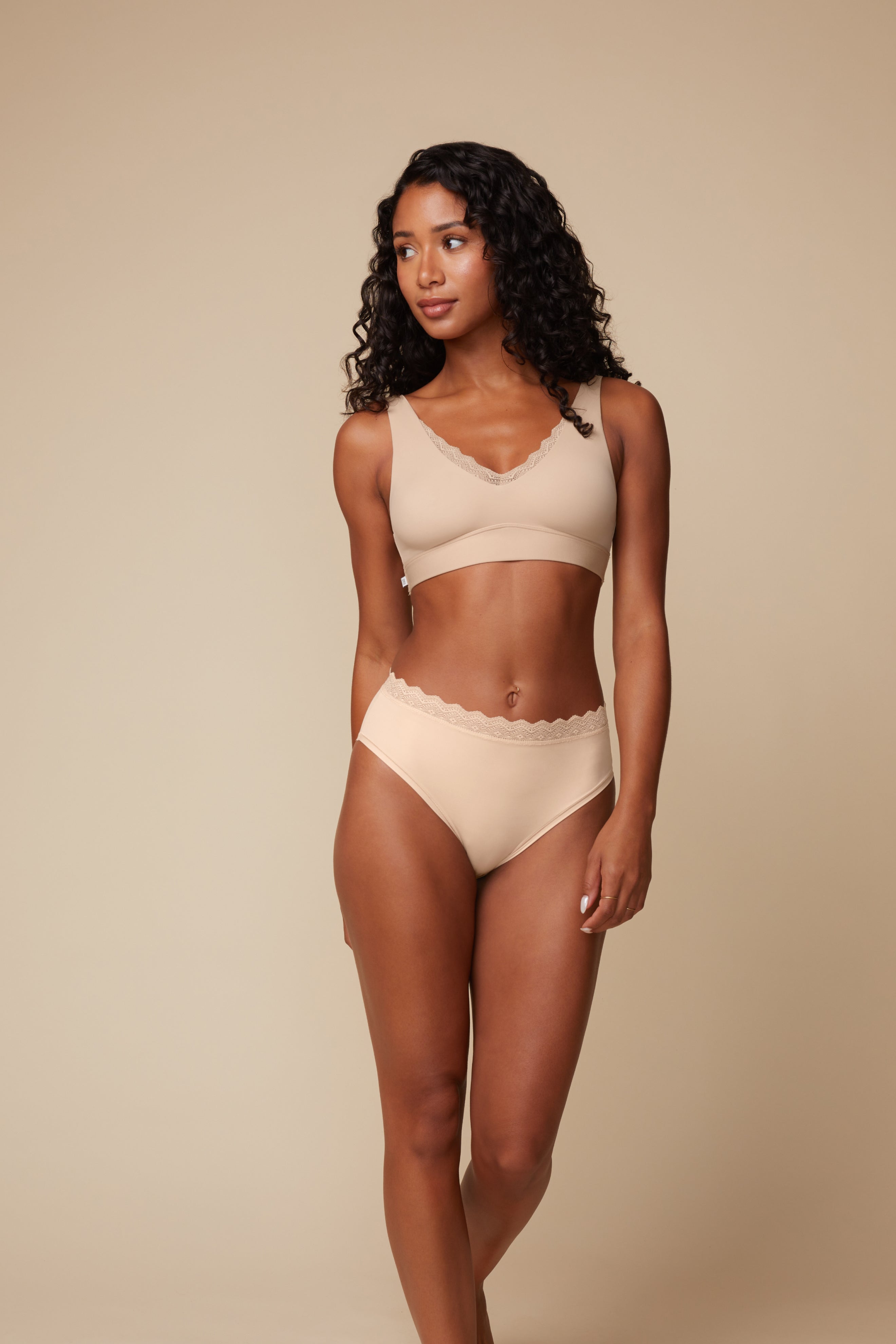 Bliss Lace Bralette - Beige