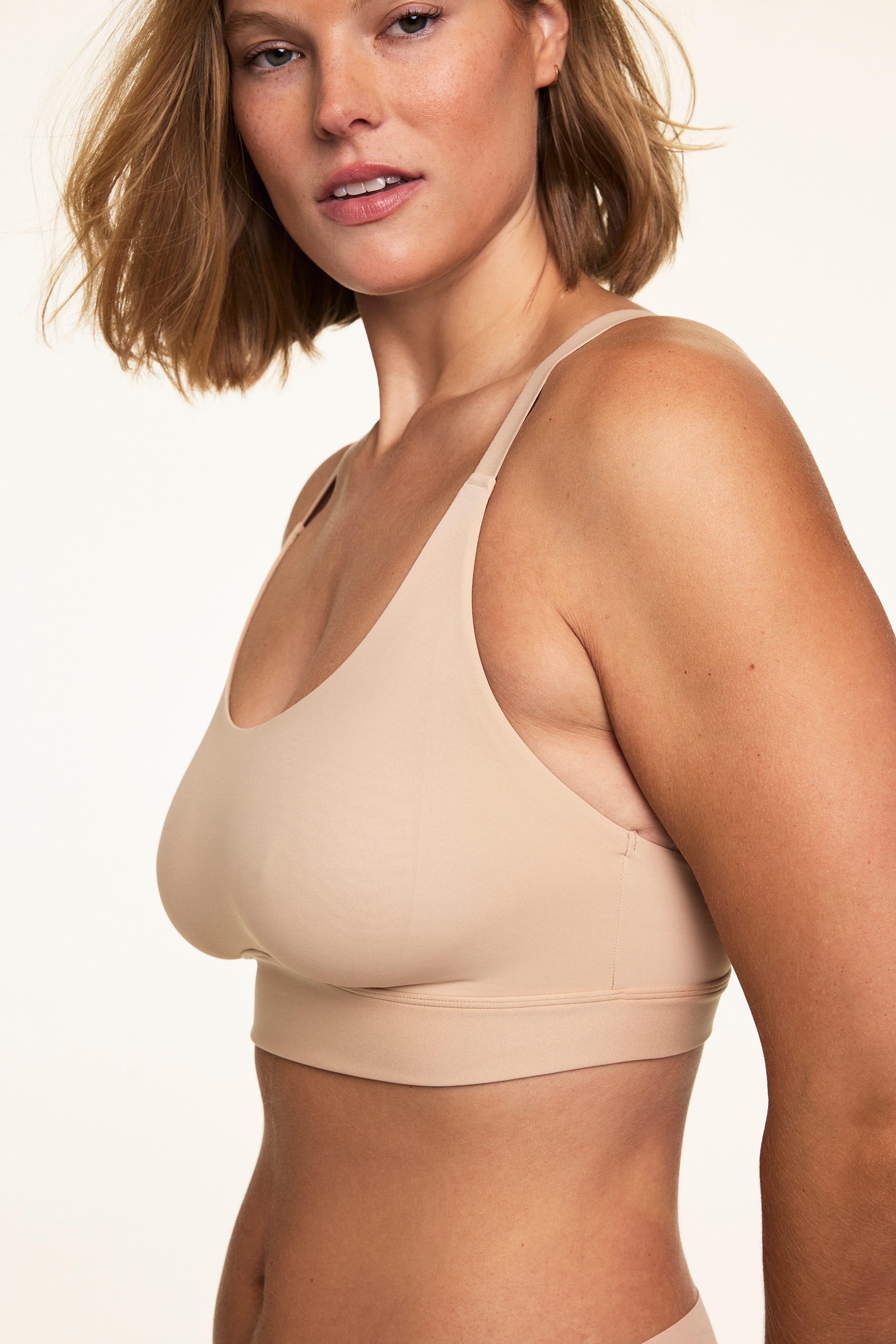 Bliss Racerback Bralette - Beige