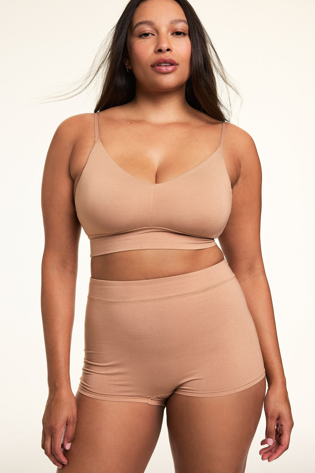 Cloud Cotton Highwaist Boyshort - Dune