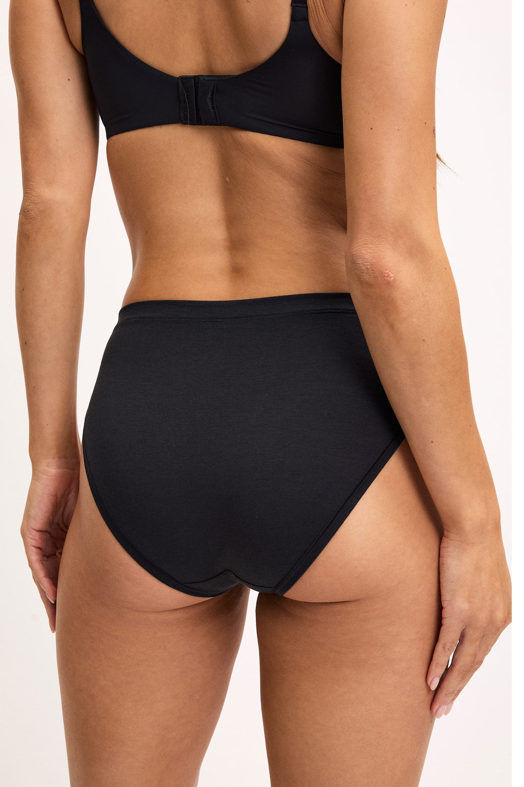 Cloud Cotton French Cut Brief - Black