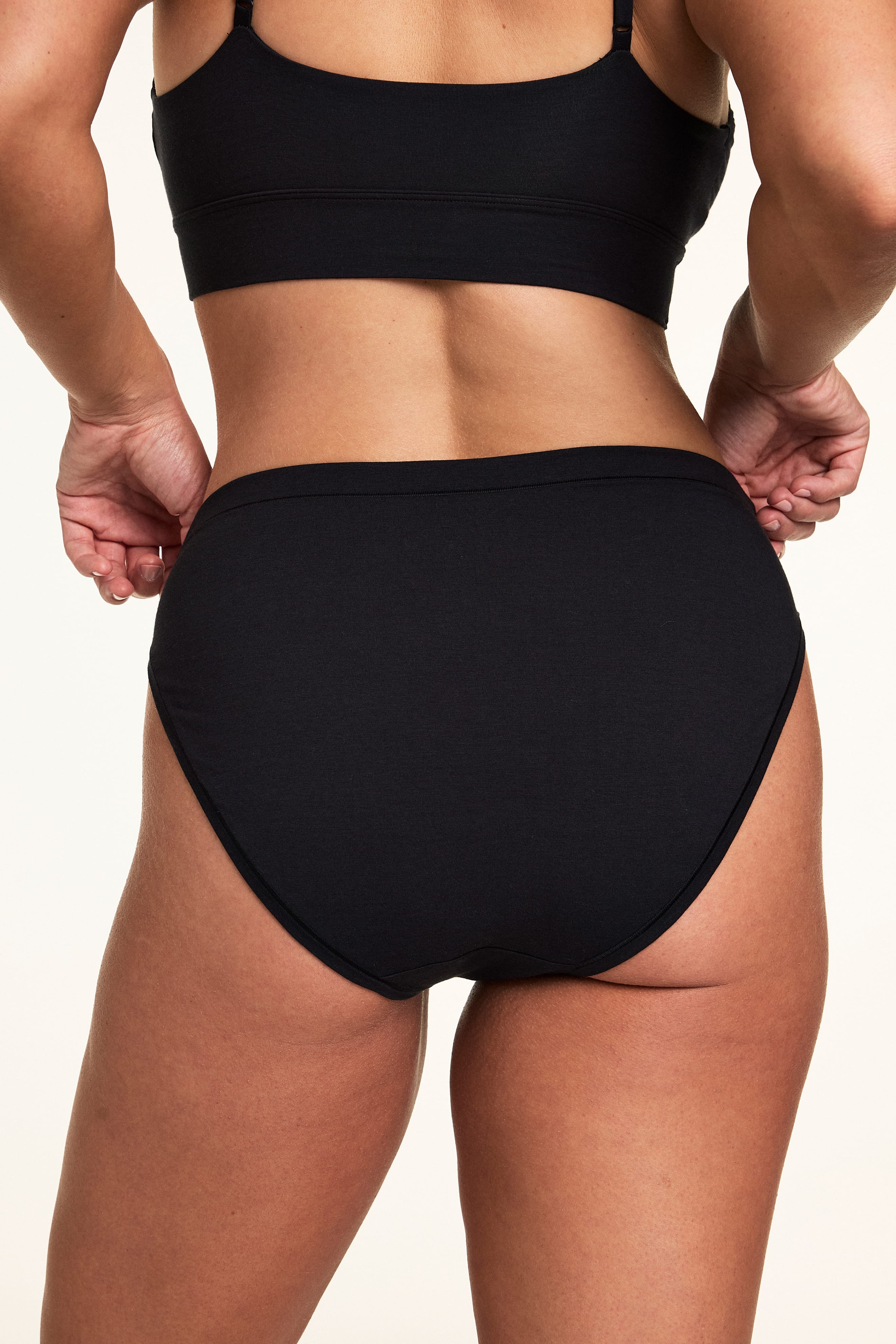 Cloud Cotton French Cut Brief - Black