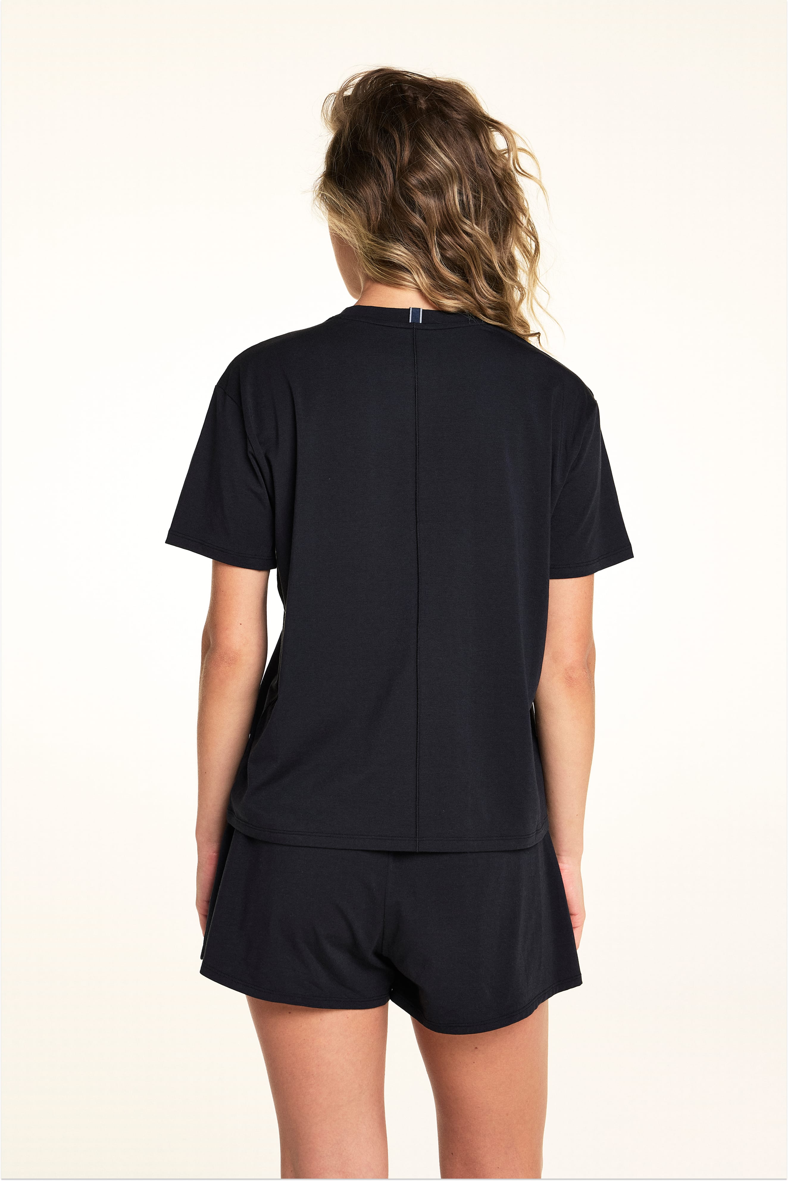 Cloud Cotton Pajama Shirt - Black