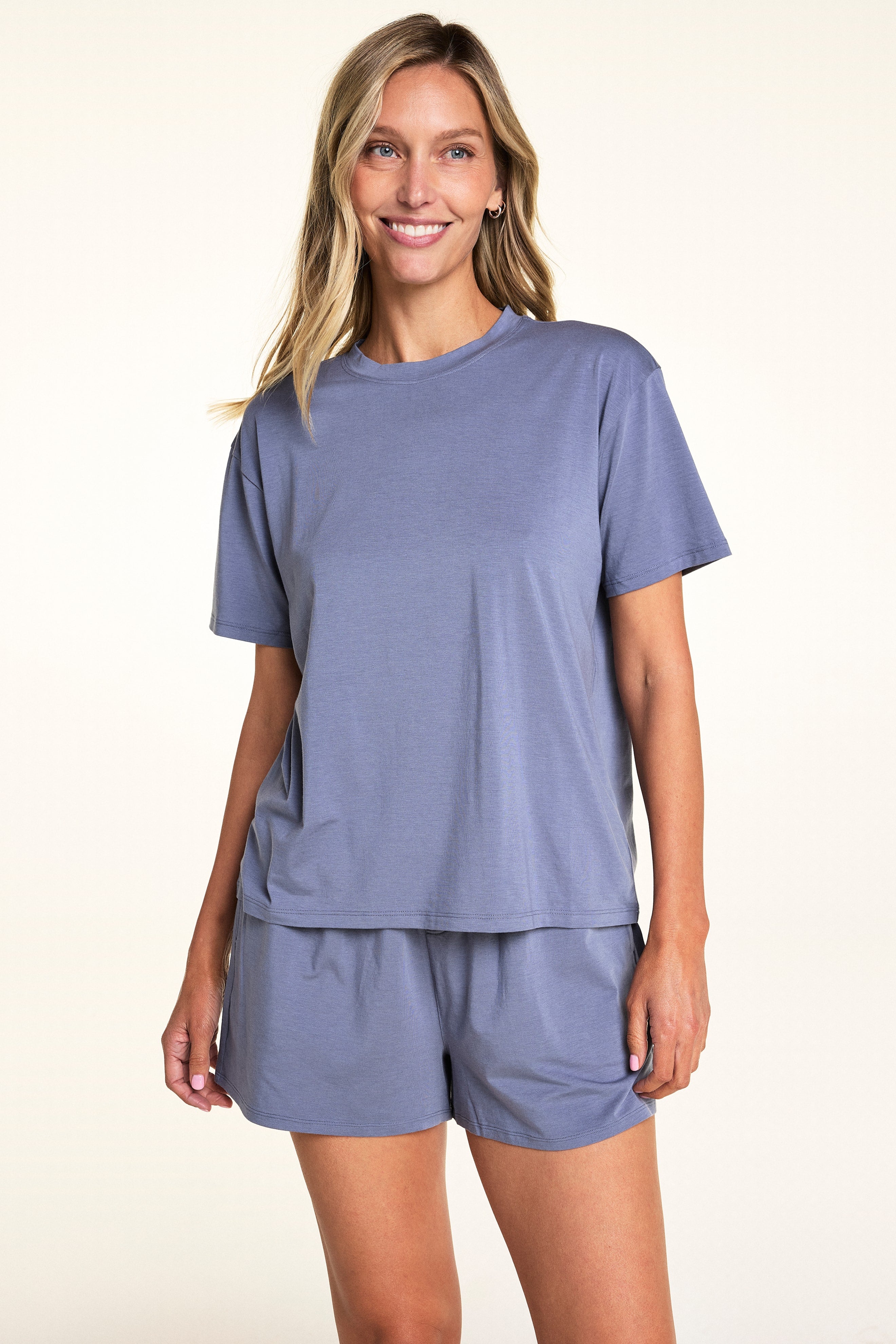 Cloud Cotton Pajama Shorts - Slate