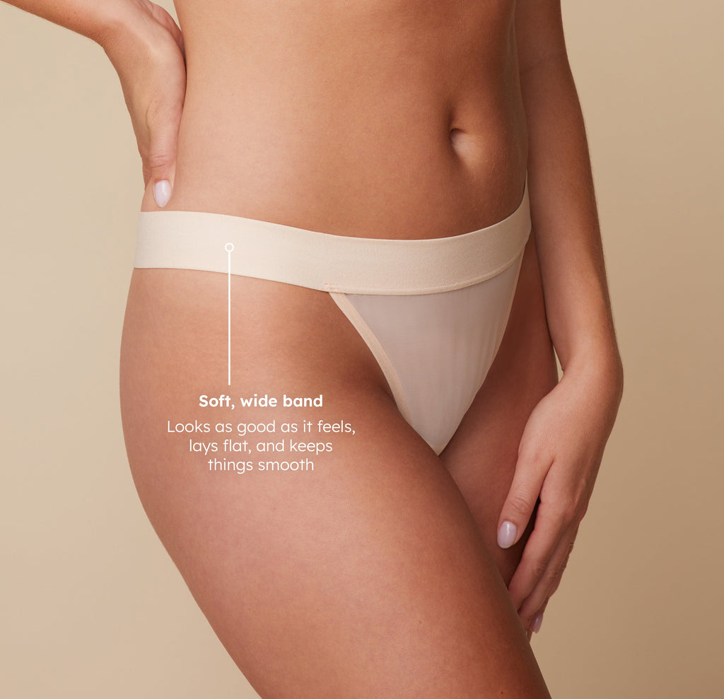 ComfortMesh™ Thong - Pearl