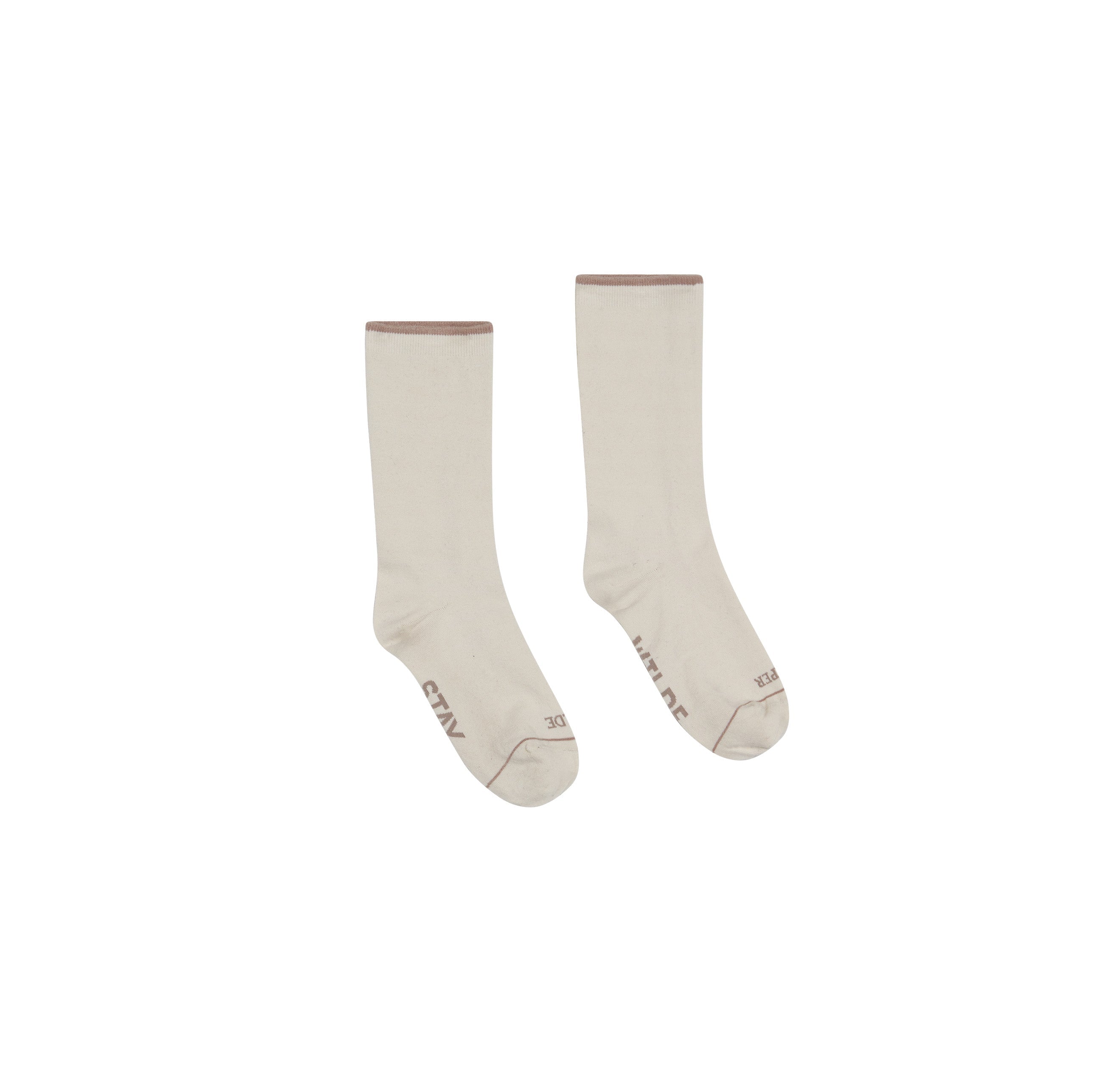 Stay Wilde Calf Socks - Oatmeal