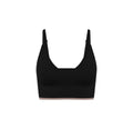 Lounge Rib Triangle Bralette - Black