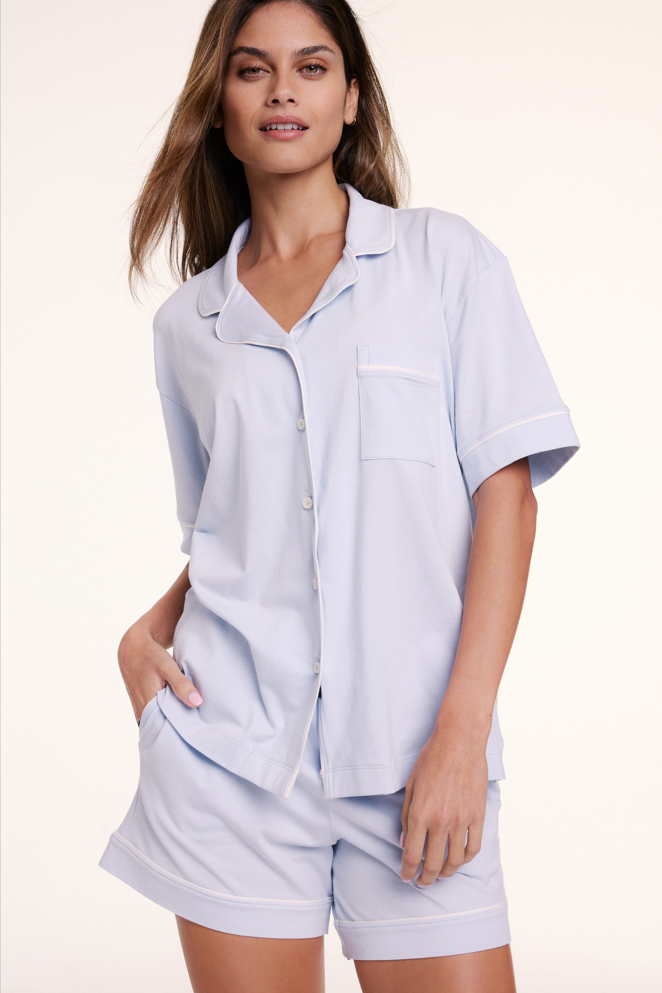 Perfect Pima Shirt & Shorts Set