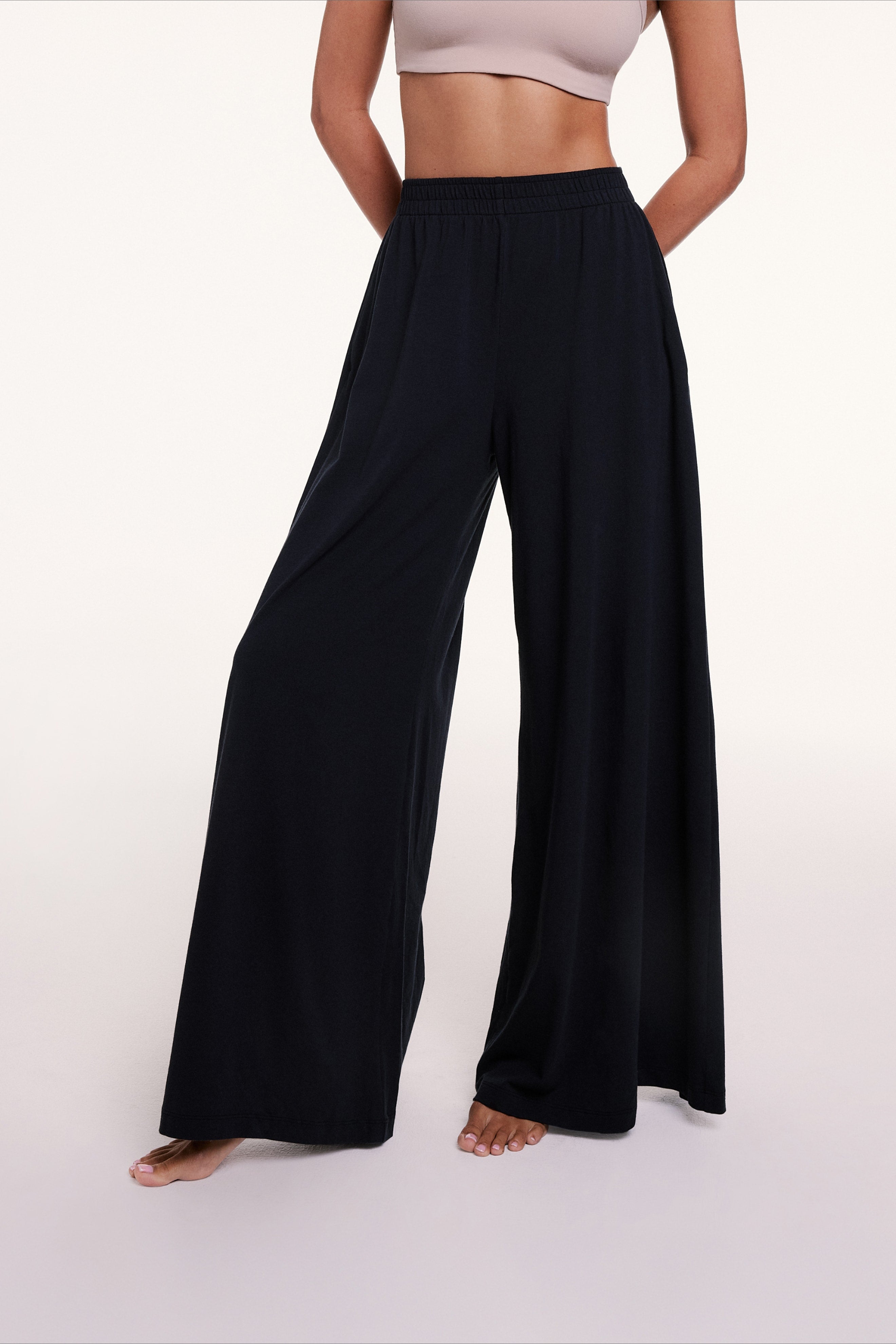 Sunday Pima Palazzo Pant - Black
